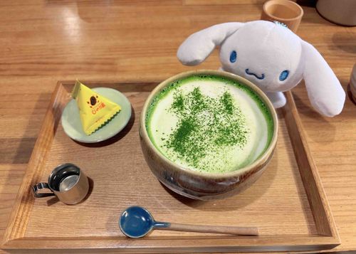 お正月は抹茶ラテを楽しんだよ！