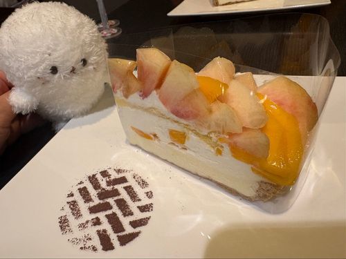 なんか主が ももとマンゴーのケーキ たべてた！
ぼくも たべたい……っ！🤤
