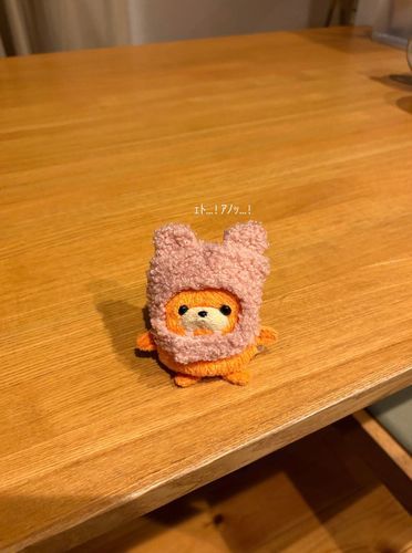 大きく手を広げて何かを訴えるｶﾎﾞﾁｬ