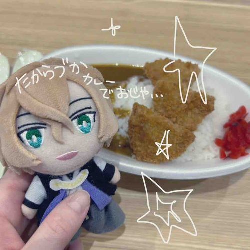 たからづかカレー でおじゃ…
おうまで かった おかねで かつ も つけましたよ♪
