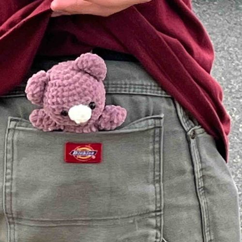自作クマの子を友人にお譲りしました。沢山愛されてね、行ってらっしゃい🧸