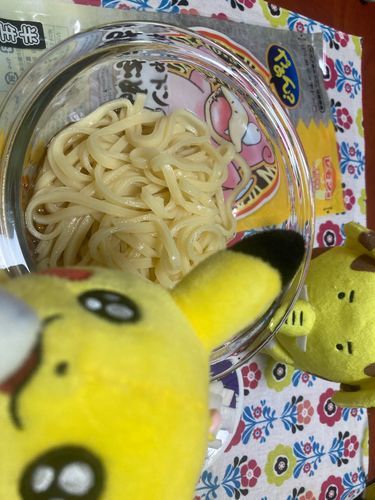 黄色いヤドンうどん！たべたよ！