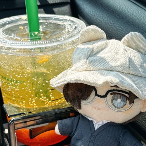 『主くんとドライブしたんだ。最近暑いから飲み物も忘れずにね』