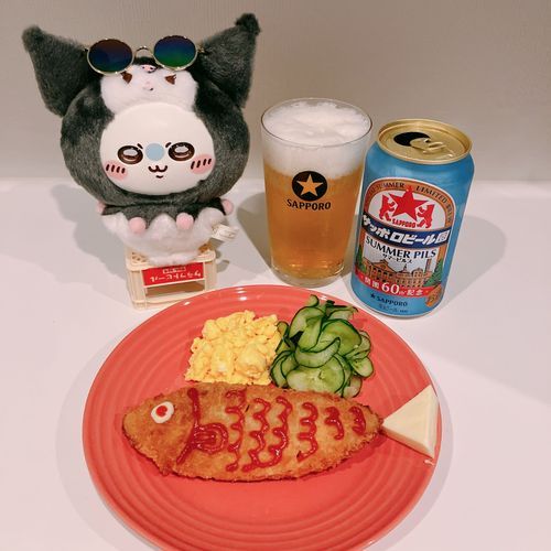 今夜は尾頭付きだｯ‼︎🍻