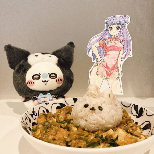 不味そうな麻婆豆腐カリーできたアルよ！
でも食べればハオチーアルよー！🍛