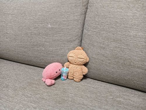 帰宅して、ほっと一服ぽちゃ〜。
みんな、労働おつかれさまぽちゃ〜。