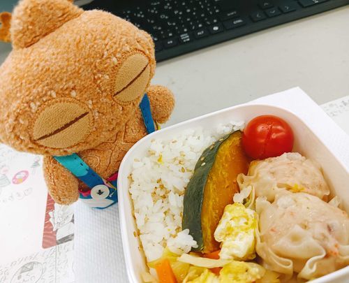 今日も寒いぽちゃ〜。。
昨日の夜ごはんつめつめ弁当、主役は海鮮焼売ぽちゃ！中華街にあそびに行きたくなっちゃうぽちゃ〜