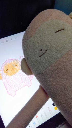 描いてもらいました（もちゃ）‎🩷