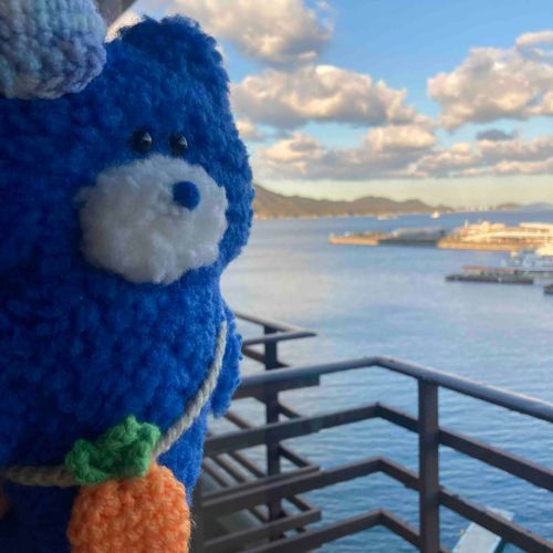 くまきち、これが海だよ