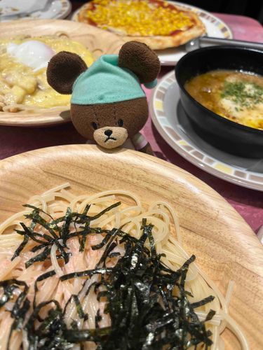 ジャッキーの代わりに分身の、妖精ジャッキーがお出かけ🚗

🧚🐻「サイゼリヤでおいしいものいっぱいたべた、だいまんぞく😋」