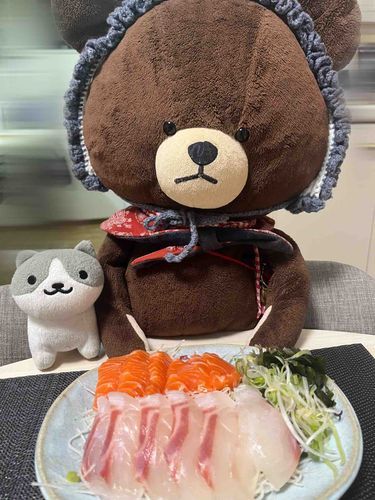 おさしみ！🐟
おともだちのさばかんにもおすそわけしたよ！