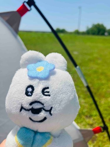テント🏕️でピクニック🧺ちゃむ〜！！！良いお天気で楽しかったちゃむよ〜٩(๑❛ᴗ❛๑)۶♡♡♡