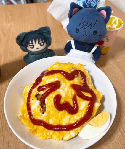 オムライスだよ〜🐱