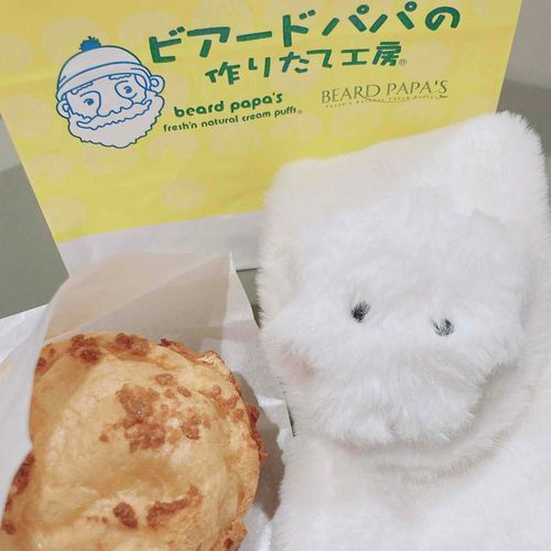 クッキー生地のシュークリームおいしいですね
