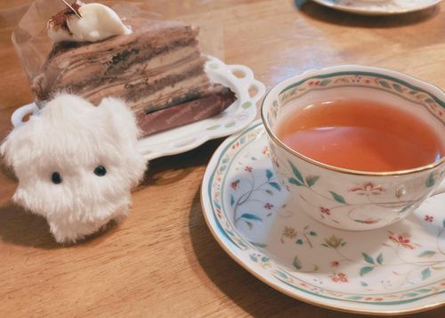 はちみつ紅茶とチョコミルクレープです　おいしいですね