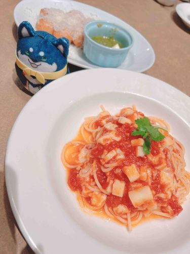 しばちゃん。
こんな時間のパスタも美味しいねえ。