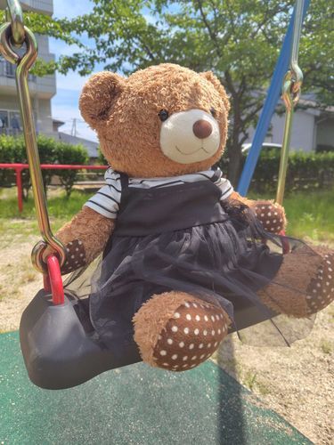 誰もいない時間を狙って一緒に公園行ってきた🌳天気も良くて良かった✨