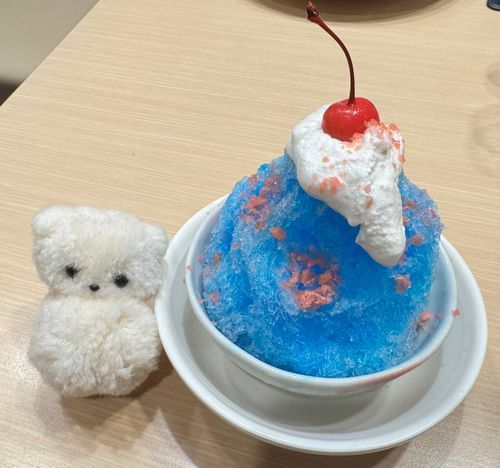パチパチのかきごおりです