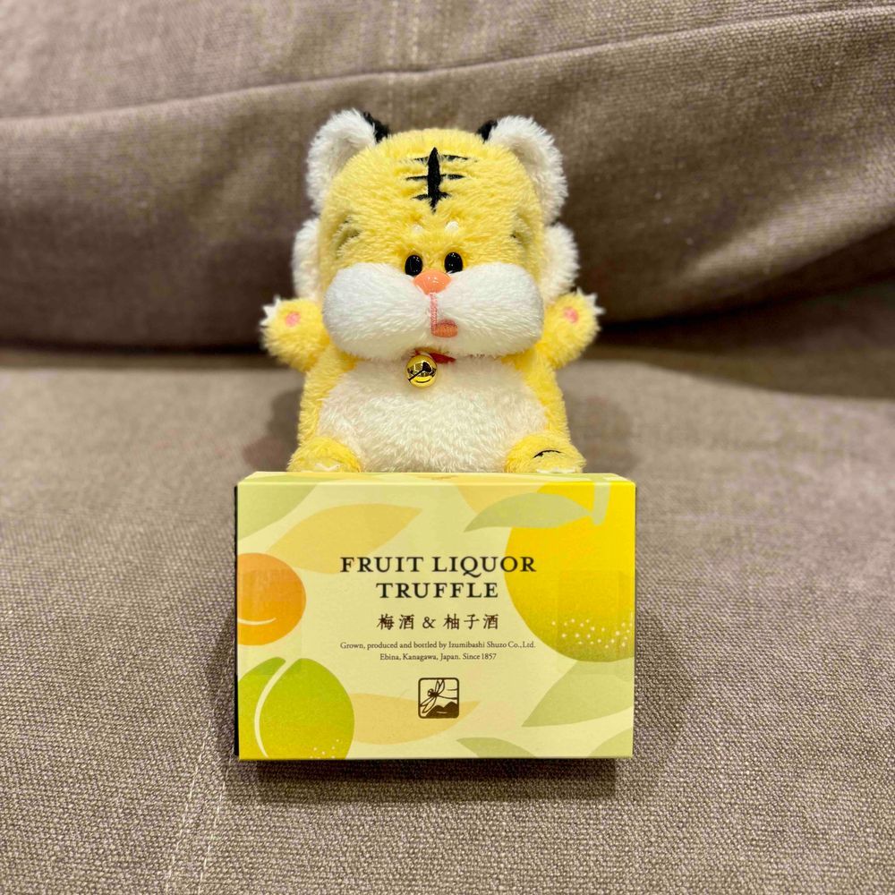 梅酒と柚子酒のチョコを食べたよ🐯おいしかった〜🍫