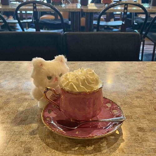 ここのウインナーコーヒーはちょっと苦いね