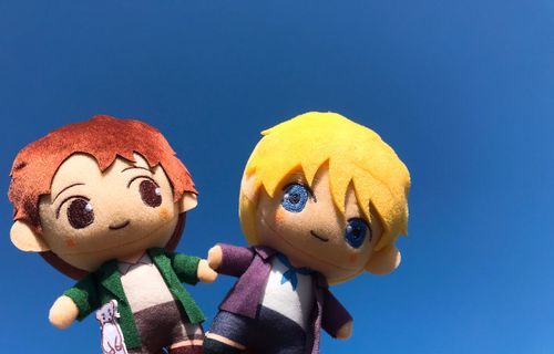 お気に入りの1枚のようです
きれいな青い空、ですな