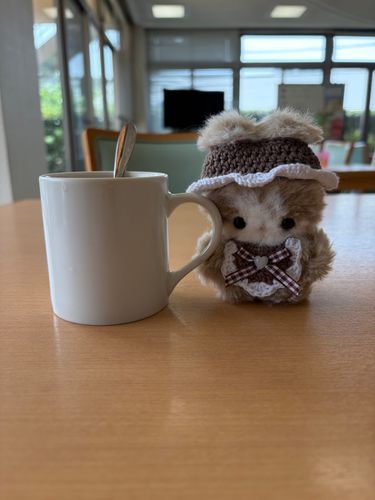 今日もデイケアで、ココアくんとココアタイム☕️‪😊🐰

🐰「ココア、おいしいなぁー✨️✨️✨️」
