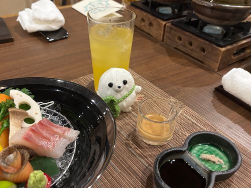 懐石料理とあざらし