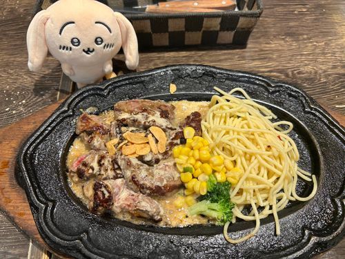 がっつりガーリックステーキ‼️