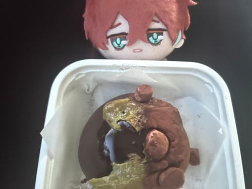 ドバイチョコ風クリームパン
流行りに乗ってみたけど、よくわからなかったね……