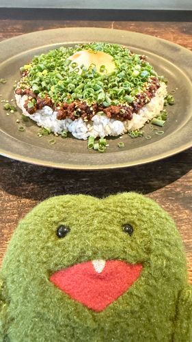 わさびカラーのカレーだよ🍛🍀