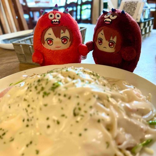クリームパスタ！　いただきます🍝💭