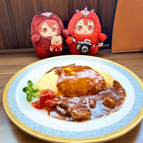 きょうは　マネージャーと　おでかけ!!
おいしい　ごはん　たべた!!