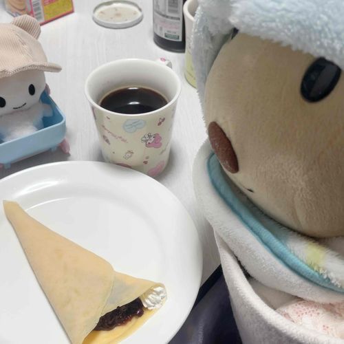 おたんじょうびけーきのかわりに　てづくり　クレープだよ！やったぁ！