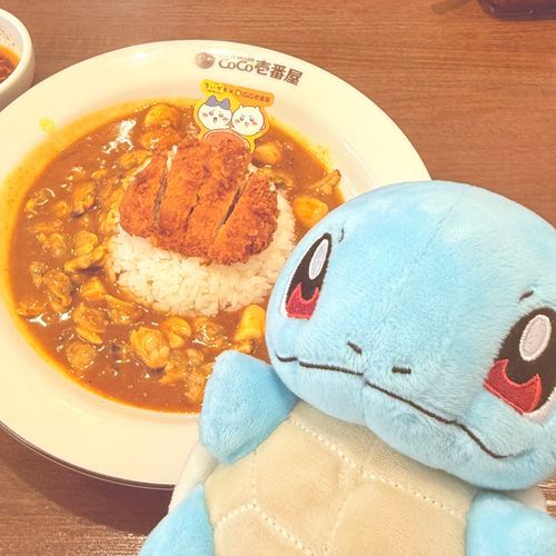 CoCo壱コラボのちいかわのあのカレー(3辛)を食べました！

ちいかわの世界観でトッピングはハーフあさりと痺辛旨椒（3痺）を注文しました！(*´▽｀*)、映画のきっかけでセイレーンと人魚推しになりました！