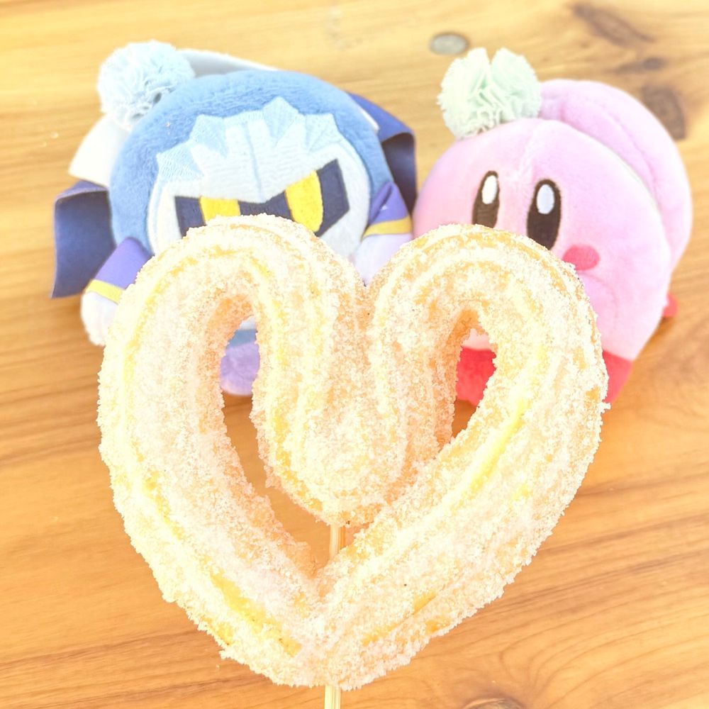 ハートチュロスとメタカビ❤️