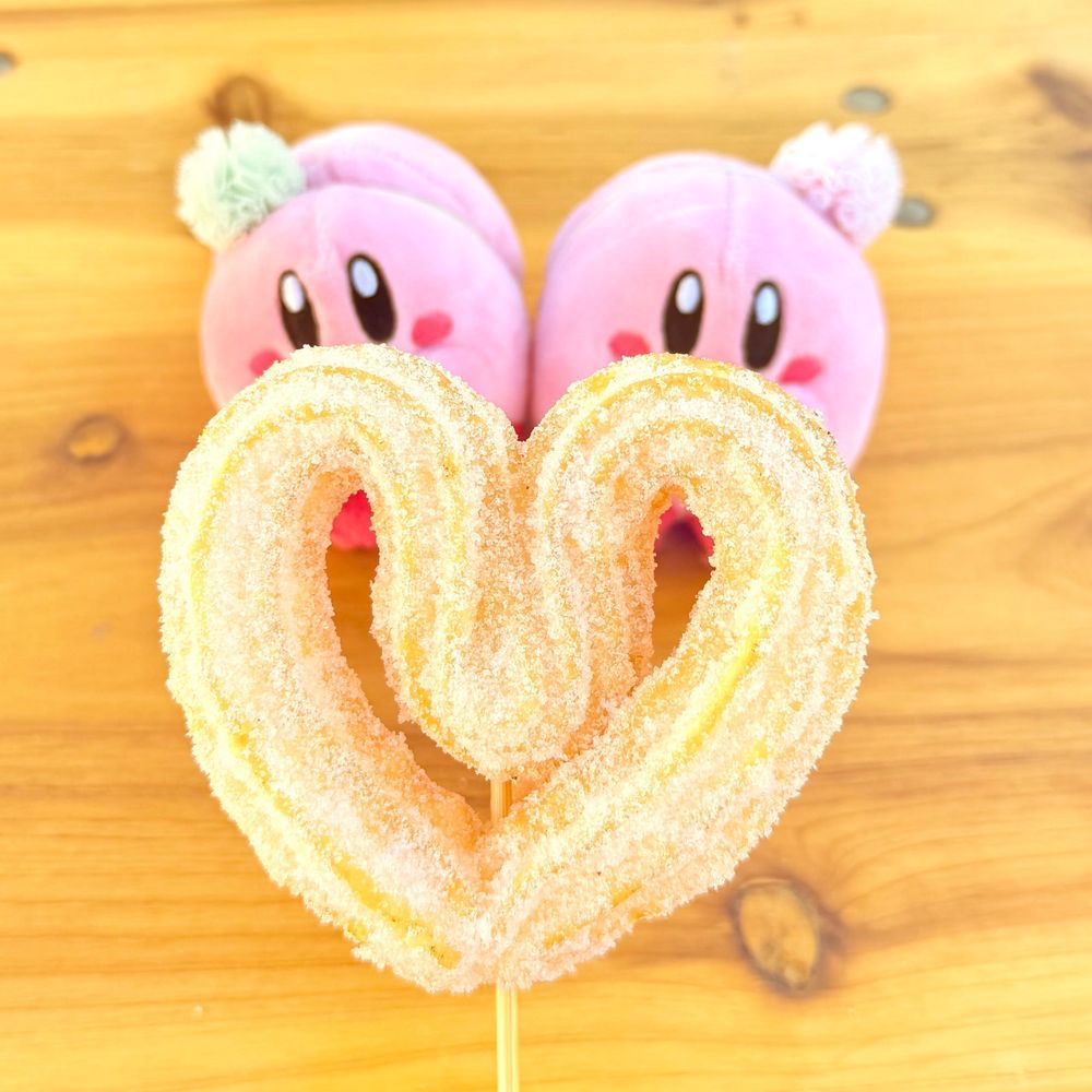 ハートチュロスとメタカビ❤️