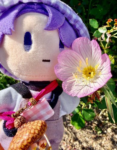 元気ないのでお花とわんわんさんをぺたり…と。