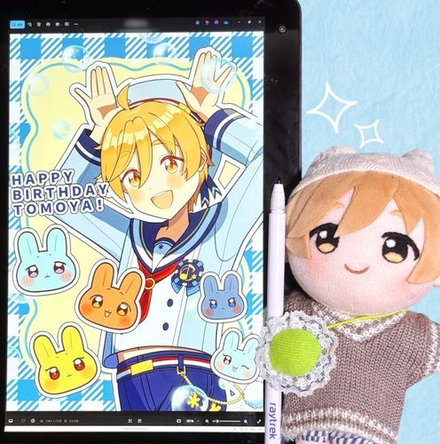 もうだいぶまえになっちゃったけど、ともやくんのおたんじょうびはもちぬしさんといっしょにおいわいしました！