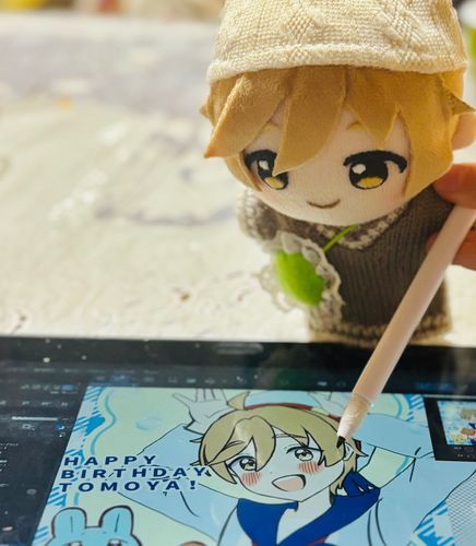 じつは、おれもおえかきのおてつだいしたんですよ〜！がんばりました！！