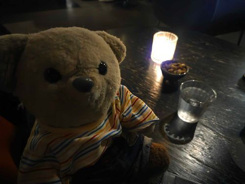 あっというまにもうあきだね。このまえおしゃれなばーにつれていってもらったよ。くらすぎてなんにもみえなかったけど、くうちゃんはやせいのかんで、おつまみをさがしだせたよ。