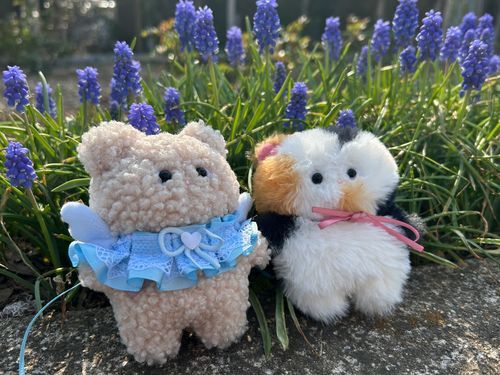 むらさきのお花ね