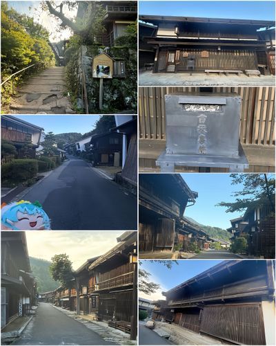 そして、次は長野にある妻籠の方へ…
こっちの街並みは馬籠とそんなに変わらないけど、写真撮るのに時間かけてたのは内緒。
