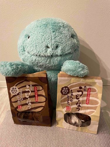 今回はご主人と一緒に食べられたぬよ。とってもおいしかったぬ。ぬおちゃんは北斗おすすめのしあわせミルク味の方が好きだったぬ！