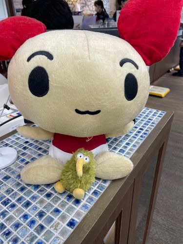 献血ちゃんと記念撮影ういん