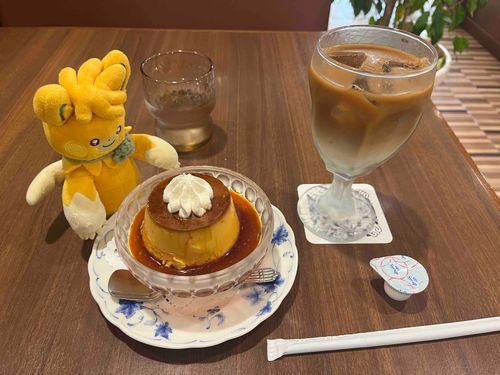 喫茶店の手作りプリン🍮