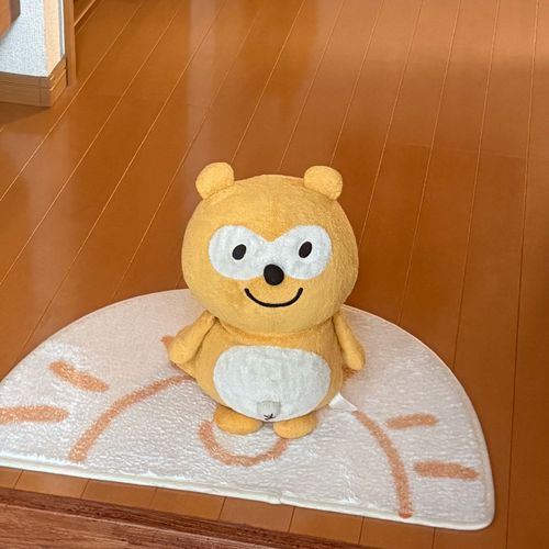 アルバイト帰りは玄関で皆の帰りをこうやって待っとるんやにー！o(^.^)o