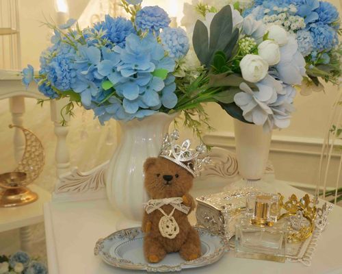 王冠をつけて王様気分👑
青と白の空間がきれいでした