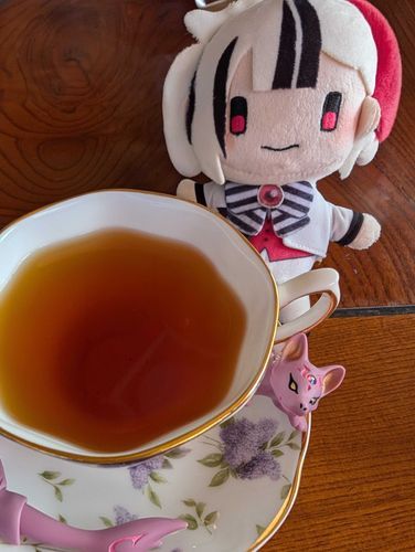 「アフタヌーンティーにアールグレイのブレンドティーをお淹れいたしました。休憩にいたしましょう」
