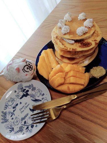 沖縄🥭6段パンケーキチワ！