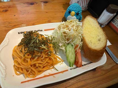 久々のコメダで明太スパ🍝
かっらーーー🐧😝💦